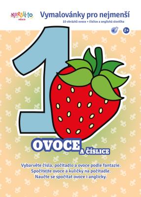 Ovoce a číslice – vymalovánky pro nejmenší A5