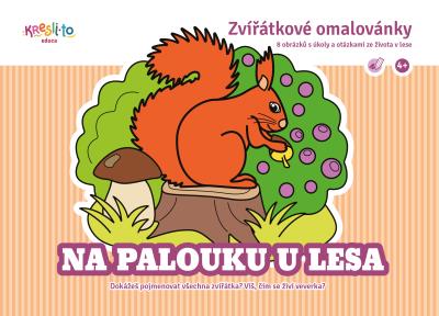 Na palouku u lesa – zvířátkové omalovánky A5