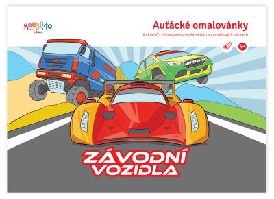Závodní vozidla – auťácké omalovánky A5