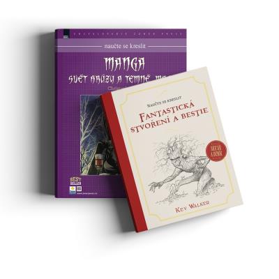 Kreslící balíček: Fantastická stvoření a bestie + Svět hrůzy a temné magie
